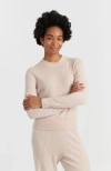 Chinti & Parker Wool & Cashmere Cropped Sporty Sweater In Brown