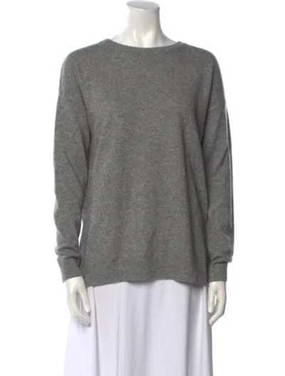 Pre-owned Chinti & Parker Wool Bateau Neckline Sweater In Gray
