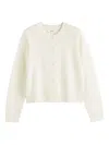 Chinti & Parker Wool Blend Cardigan In Neutral