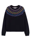 Chinti & Parker Wool Blend Sweater In Black