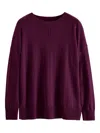 Chinti & Parker Wool Blend Sweater In Purple