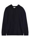 Chinti & Parker Wool-blended Hoodie In Black
