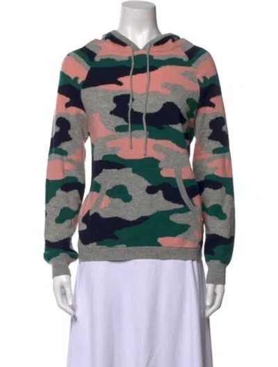 Pre-owned Chinti & Parker Wool Camouflage Print Sweater In Pink
