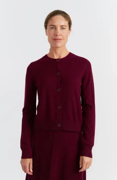 CHINTI & PARKER CHINTI & PARKER WOOL CASHMERE BLEND CREW NECK CROPPED CARDIGAN