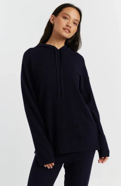 CHINTI & PARKER CHINTI & PARKER WOOL CASHMERE BLEND RELAXED HOODIE SWEATER