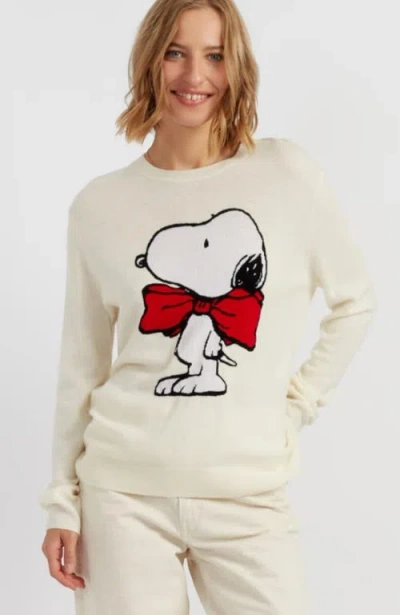 CHINTI & PARKER CHINTI & PARKER WOOL-CASHMERE BOW TIE SNOOPY SWEATER