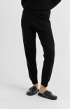 Chinti & Parker Wool Cashmere Cuffed Joggers In Black