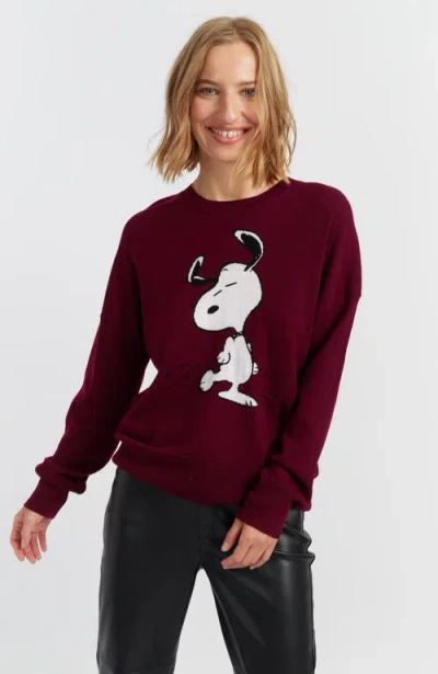 CHINTI & PARKER CHINTI & PARKER WOOL-CASHMERE DANCING SNOOPY SWEATER