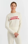 Chinti & Parker Wool-cashmere J'adore Christmas Sweater In Neutral