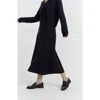 Chinti & Parker Wool Cashmere Midi Skirt In Blue
