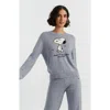 Chinti & Parker Wool Cashmere Peanuts Original Sweater In Gray