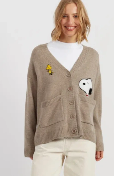 Chinti & Parker Wool-cashmere Peek Pocket Cardigan In Gray
