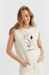 Chinti & Parker X Snoopy 75th Anniversary Sleeveless Vest In Neutral