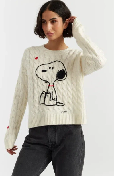 CHINTI & PARKER CHINTI & PARKER WOOL CASHMERE SNOOPY CABLE SWEATER