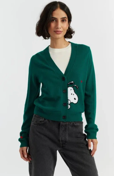 CHINTI & PARKER CHINTI & PARKER WOOL CASHMERE SNOOPY PEEK CARDIGAN