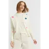 Chinti & Parker Cream Wool-cashmere Star Cardigan In Multi