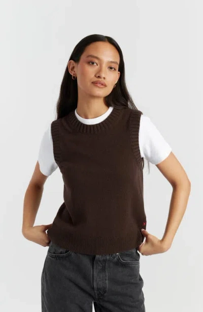 Chinti & Parker Wool Cashmere Tank In Brown