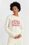 Chinti & Parker Wool-cashmere Tis The Season Sweater In White