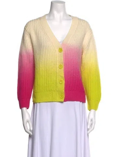 Pre-owned Chinti & Parker Wool Colorblock Pattern Sweater In Yellow