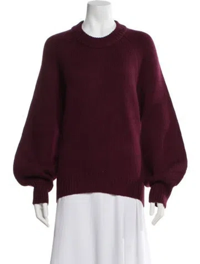 Pre-owned Chinti & Parker Wool Crew Neck Sweater W/ Tags In Purple