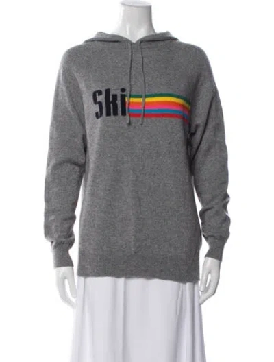 Pre-owned Chinti & Parker Wool Graphic Print Hoodie In Gray