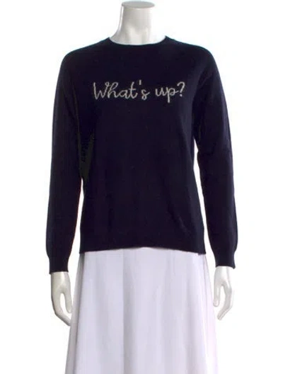 Pre-owned Chinti & Parker Wool Graphic Print Sweater In Black