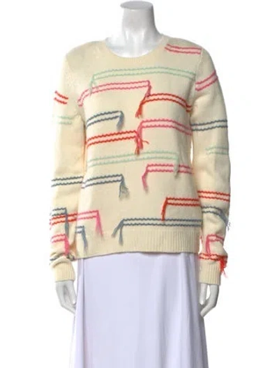 Pre-owned Chinti & Parker Wool Printed Sweater In Neutral