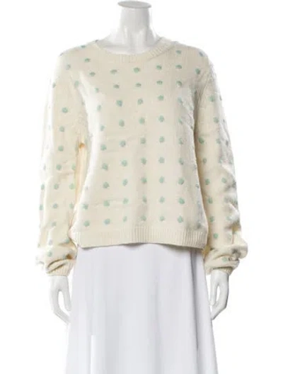 Pre-owned Chinti & Parker Wool Printed Sweater In Neutral