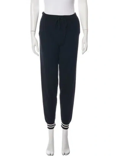 Pre-owned Chinti & Parker Wool Straight Leg Pants In Blue