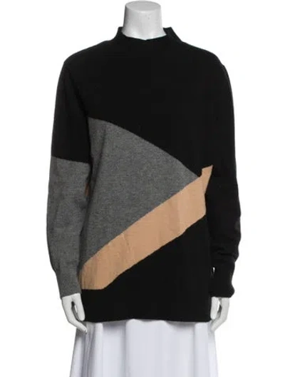 Pre-owned Chinti & Parker Wool Striped Sweater In Black