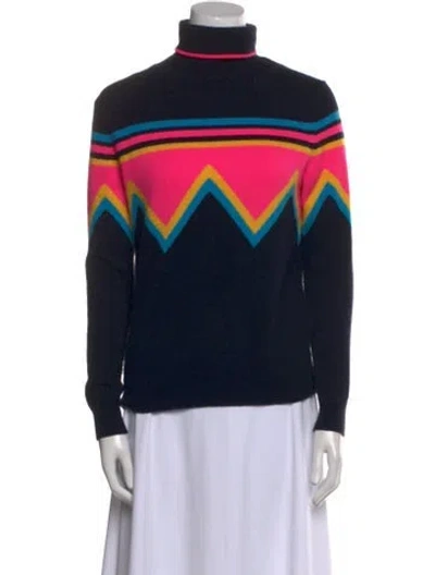Pre-owned Chinti & Parker Wool Striped Sweater In Black