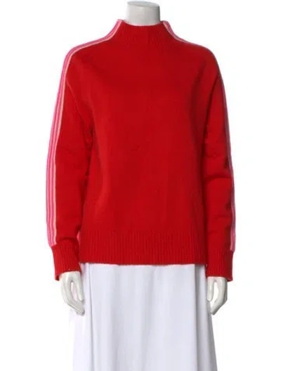Pre-owned Chinti & Parker Wool Turtleneck Sweater In Red