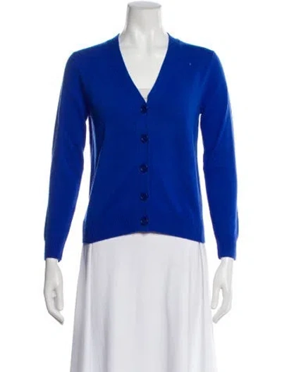 Pre-owned Chinti & Parker Wool V-neck Sweater In Blue