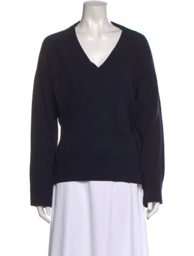 Pre-owned Chinti & Parker Wool V-neck Sweater In Blue