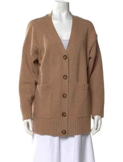 Pre-owned Chinti & Parker Wool V-neck Sweater In Neutral