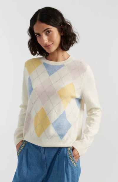 Chinti & Parker Wool-cashmere Argyle Sweater In Multi