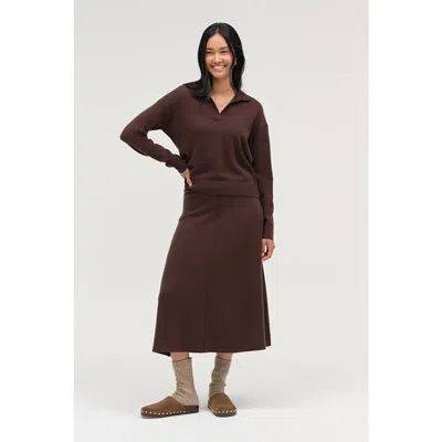 Chinti & Parker Wool-cashmere Collared Sweater In Brown