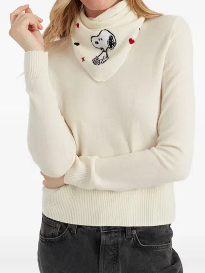 Chinti & Parker X Peanuts Bandana Scarf In Neutral