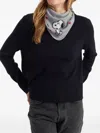 Chinti & Parker X Peanuts Heart-detail Scarf In Gray