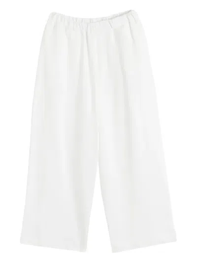Chinti & Parker X Peanuts Printed Wide-leg Track Pants In White