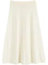 Chinti & Parker A-line Skirt In 白色
