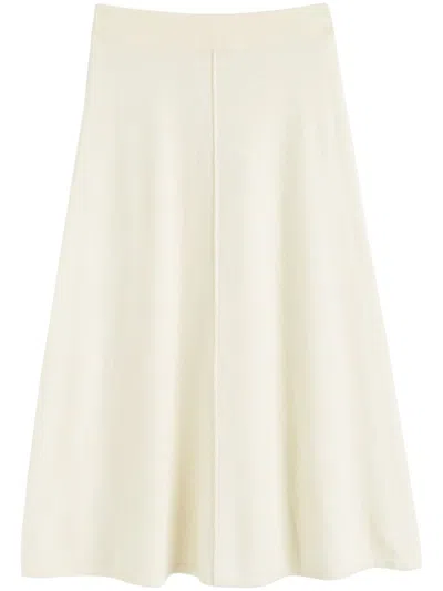 Chinti & Parker A-line Skirt In 白色