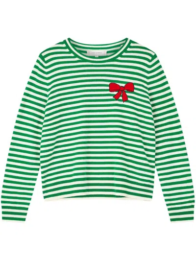 Chinti & Parker Bow Breton Sweater In Green