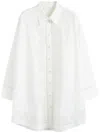Chinti & Parker Broderie-anglaise Shirt Dress In White