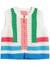 Chinti & Parker Cotton Capri Vest In White