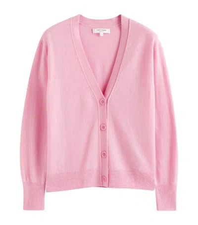 Chinti & Parker Essentials Cashmere Cardigan In Pink