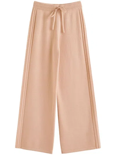 Chinti & Parker Cashmere Flared Trousers In Neutrals