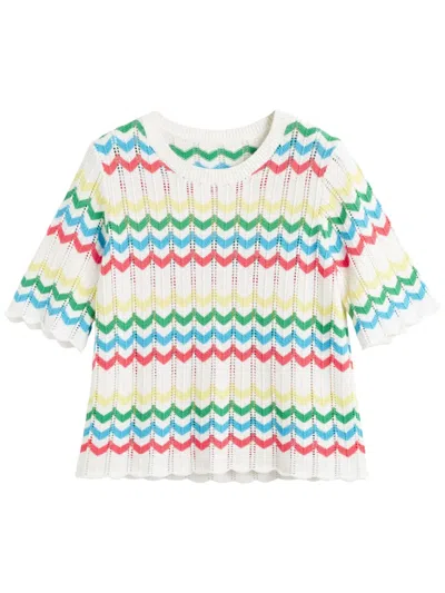 CHINTI & PARKER CHEVRON-KNIT T-SHIRT