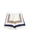 Chinti & Parker Capri Crochet Shorts In Navy