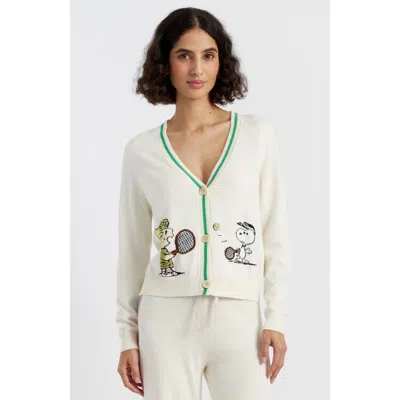 CHINTI & PARKER CHINTI & PARKER COTTON PEANUTS RACQUET CLUB CARDIGAN